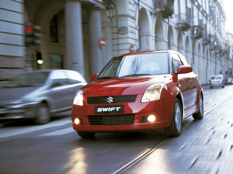 Red Suzuki Swift Car — Dynamic
