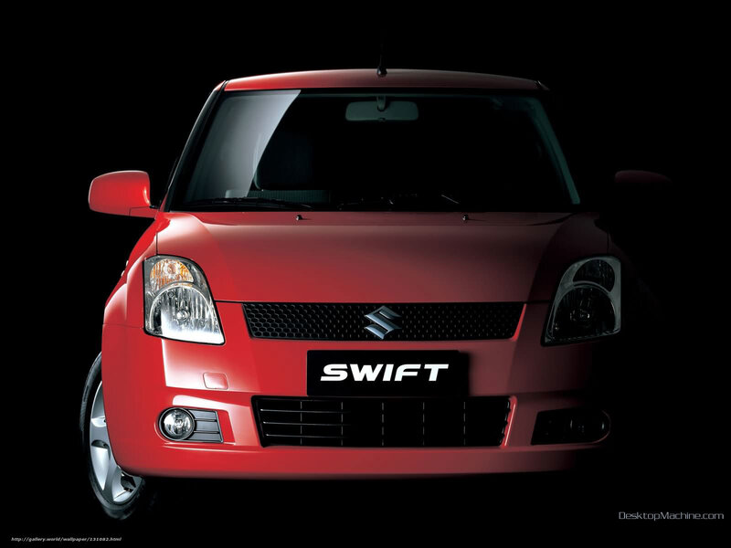 Red Suzuki Swift front view