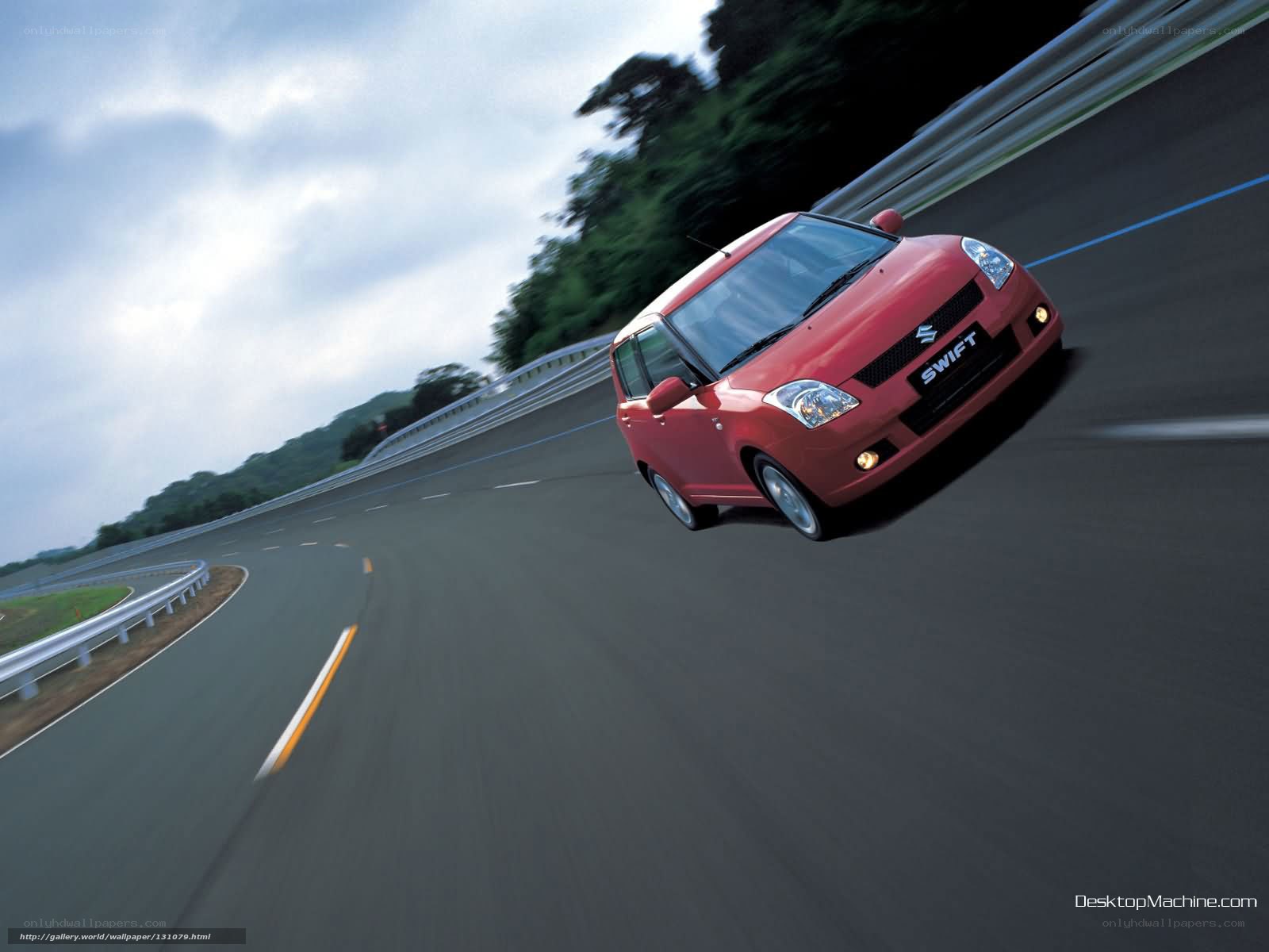 Red Swift on a racetrack