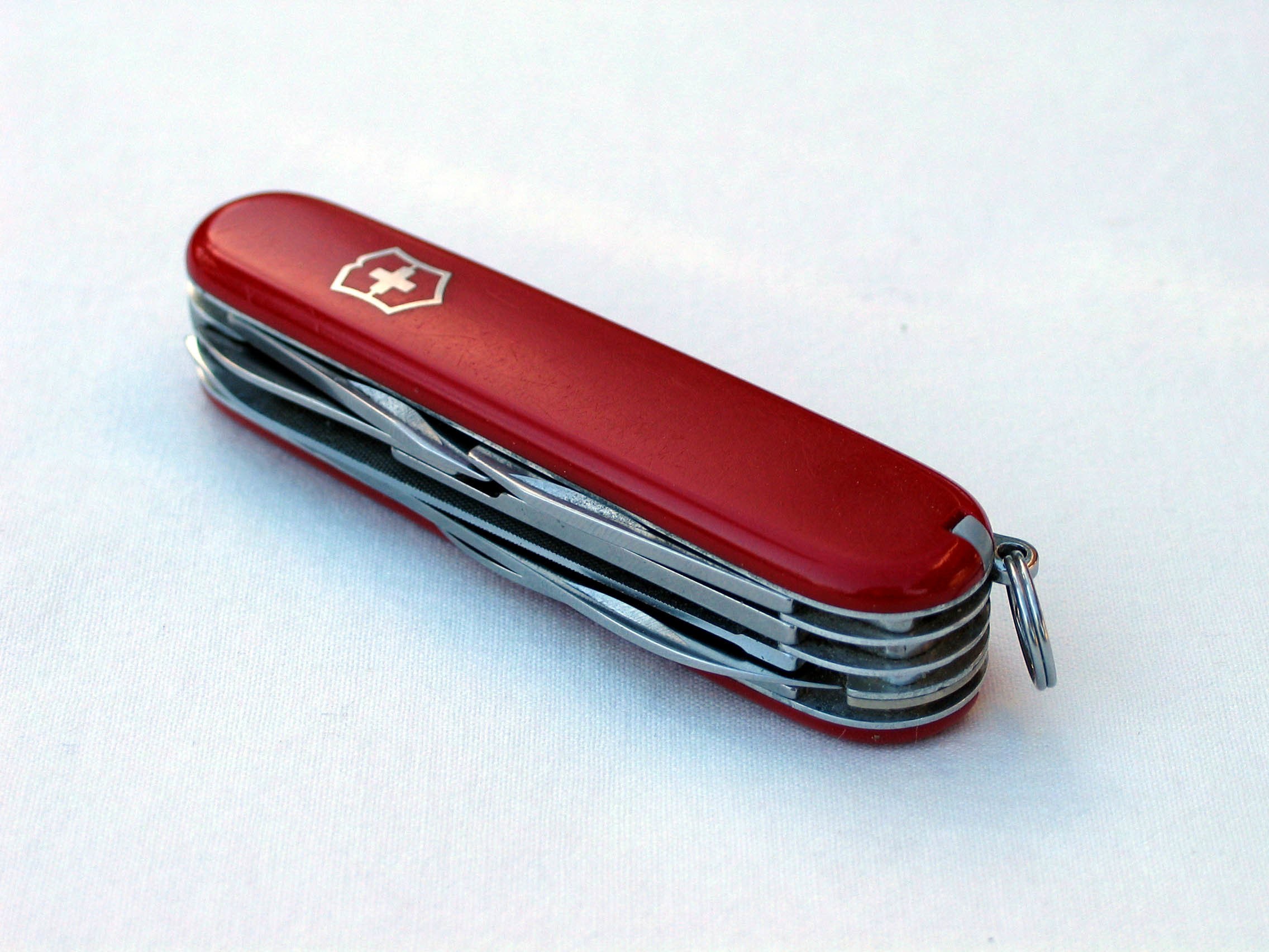 red swiss army knife