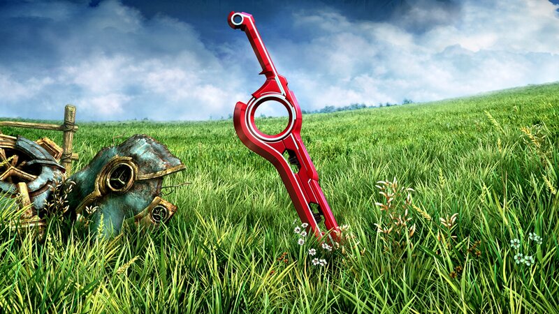 Red Sword in Grass — Green