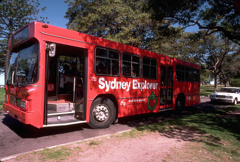 Red Sydney Explorer bus