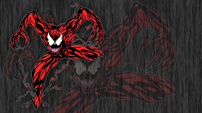 Red Symbiote Creature — Aggressive, Digital Art, Claws