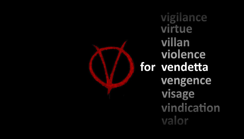 Red Symbol on Black Background — Dark, Serious