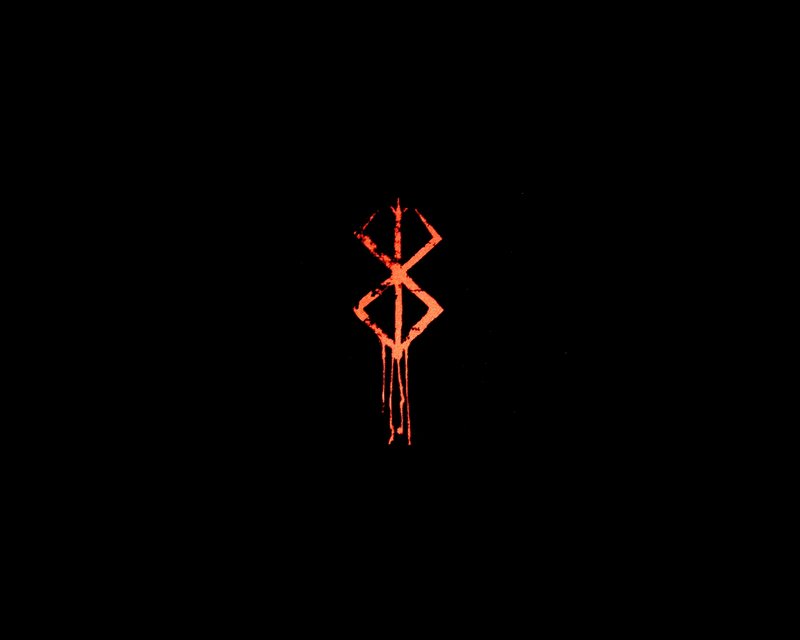 Red Symbol on Black — Dark