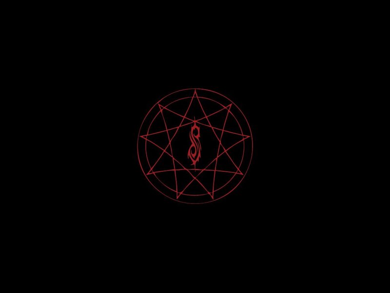 Red Symbol on Black — Dark, Vector Art