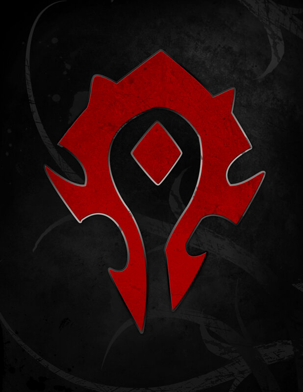 Red Symbol on Dark Background — Digital Art
