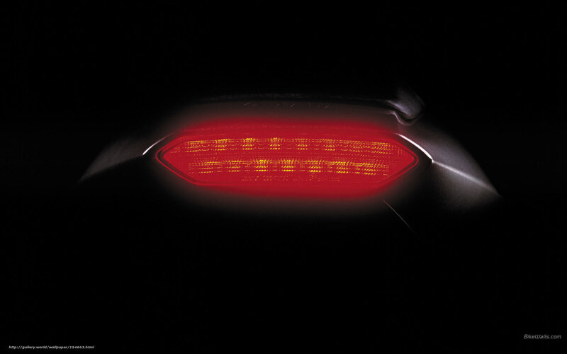 red taillight in darkness