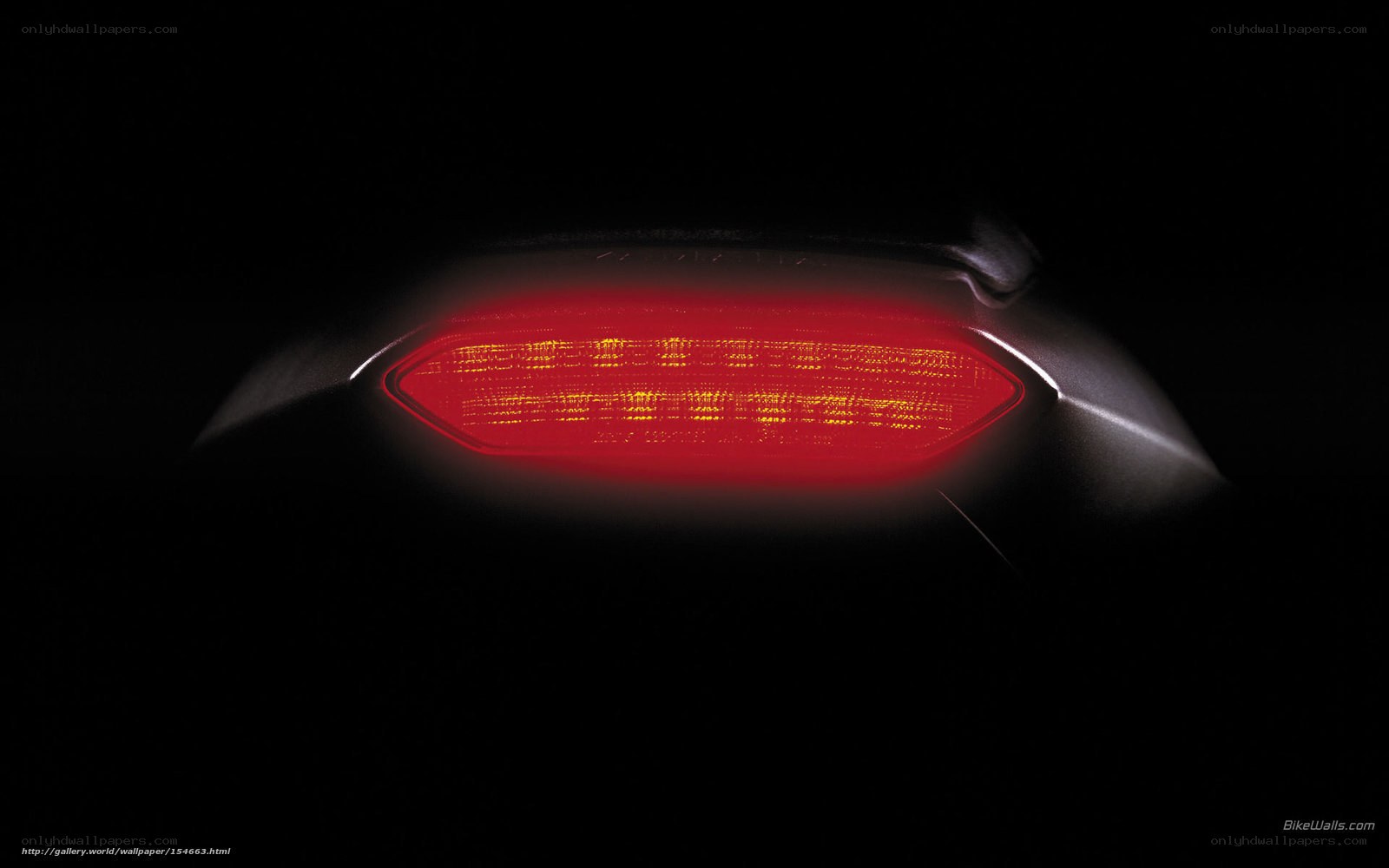 red taillight in darkness