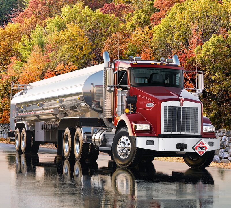 Red Tanker Truck — Serene