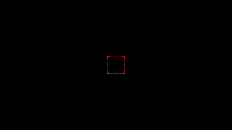 Red Targeting Reticle — Black, Neutral