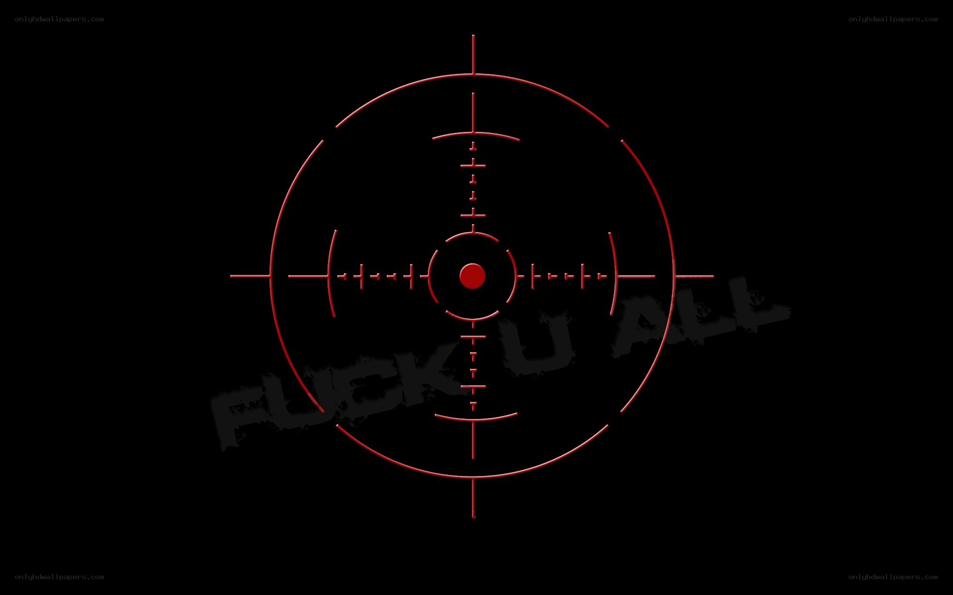 red targeting reticle