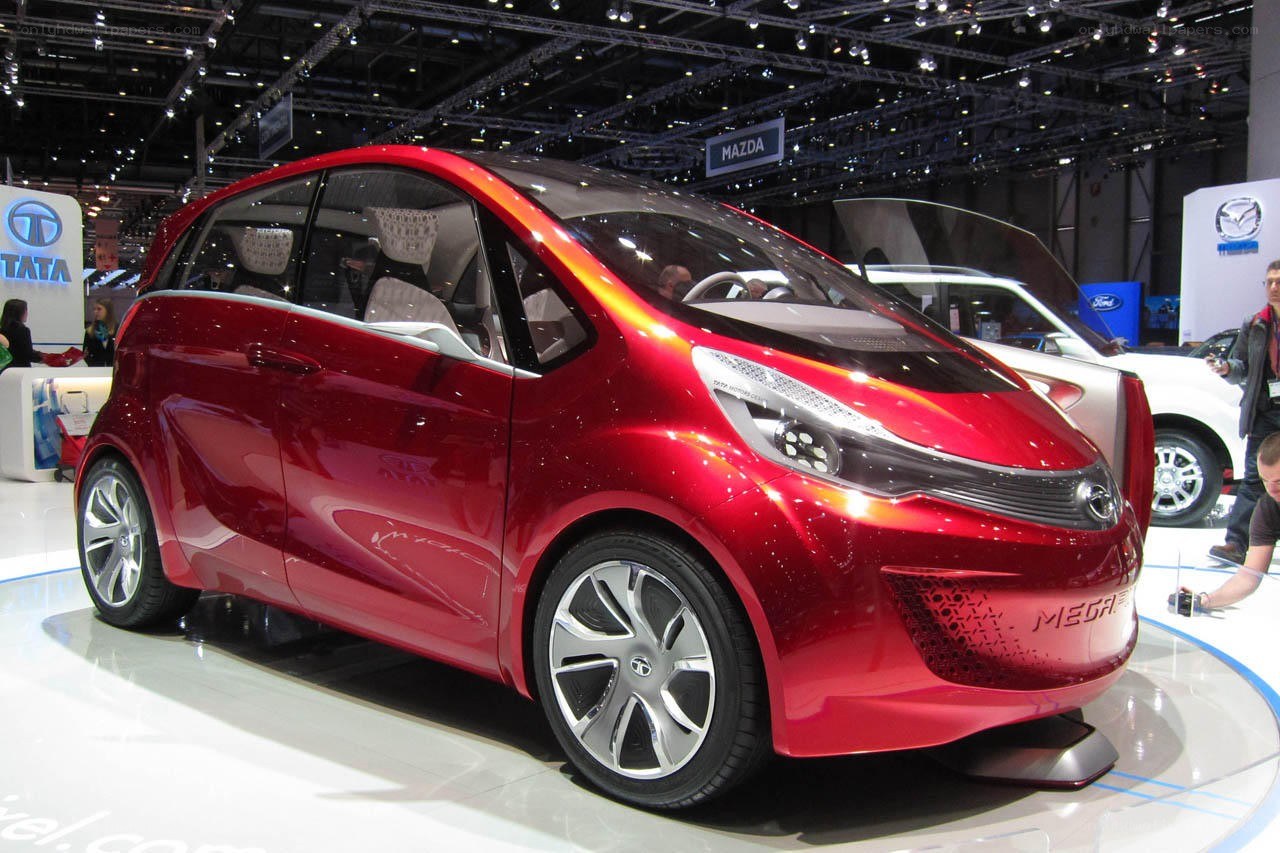 Red Tata Megapixel concept car