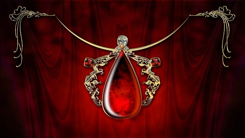 Red Teardrop Pendant