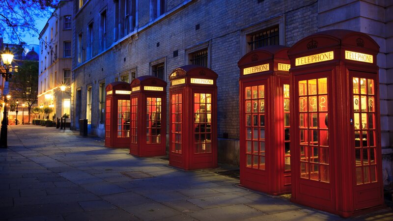 Red Telephone Booths — Calm