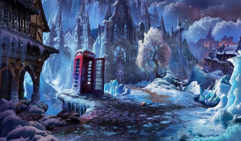 Red Telephone Box — Blue
