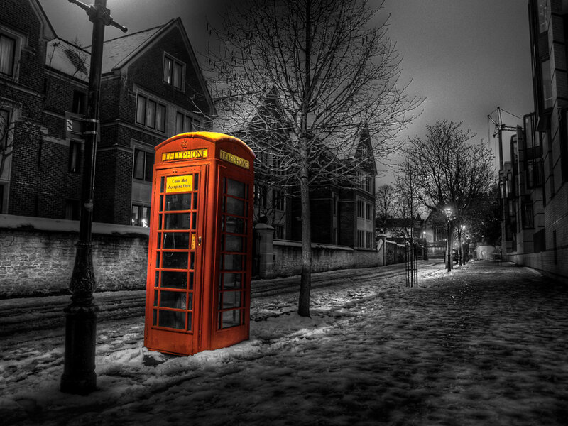Red Telephone Box — Dramatic