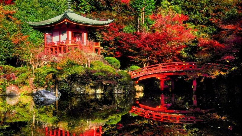 Red Temple and Bridge