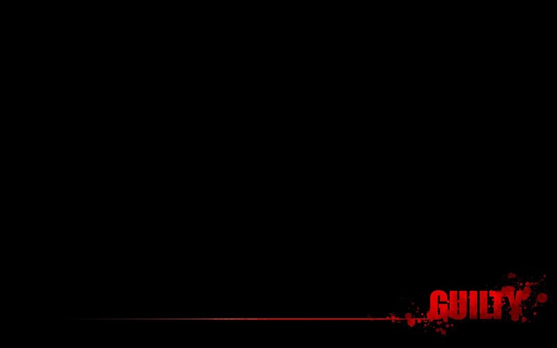 red text on black background