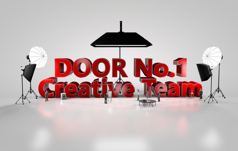 Red Text Sign with People