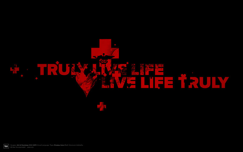 red text with medical symbols
