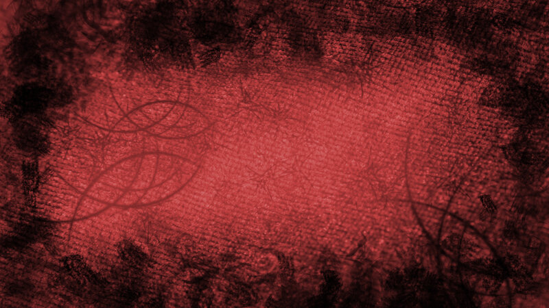 red textured background with leaf patterns