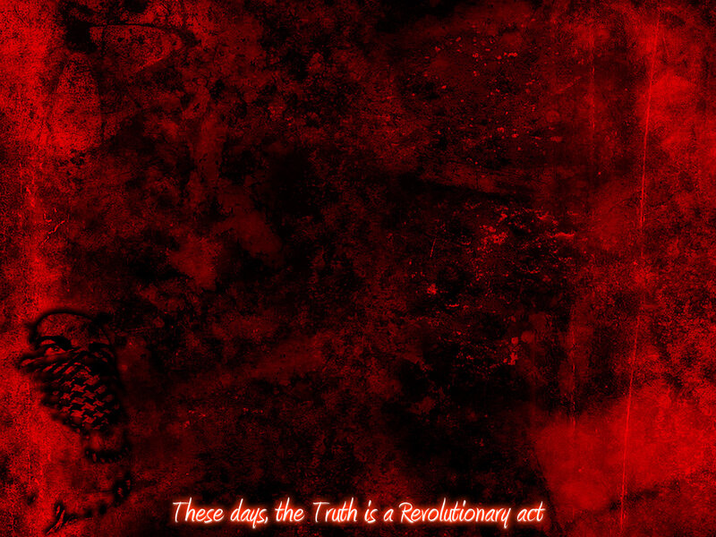 Red textured background with quote