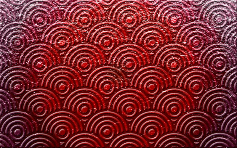 red textured circular pattern