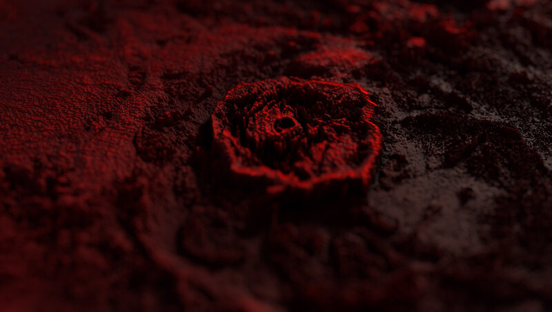 Red Textured Surface — Dark