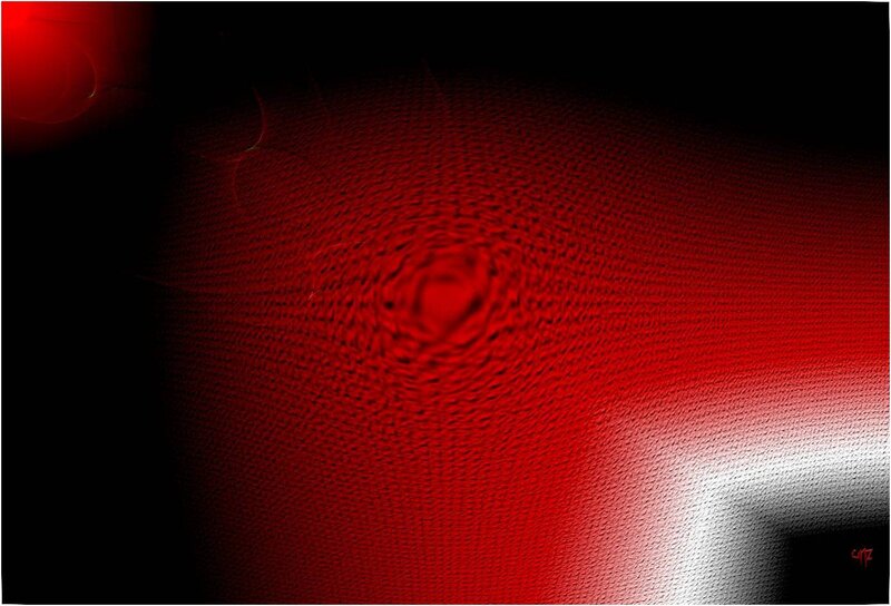 Red Textured Surface — Dramatic