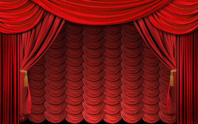 Red Theater Curtain — Dramatic