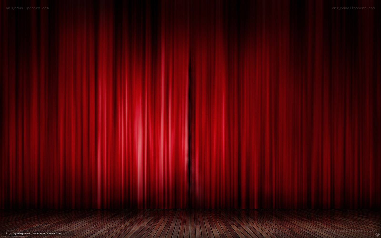 Red theater curtain