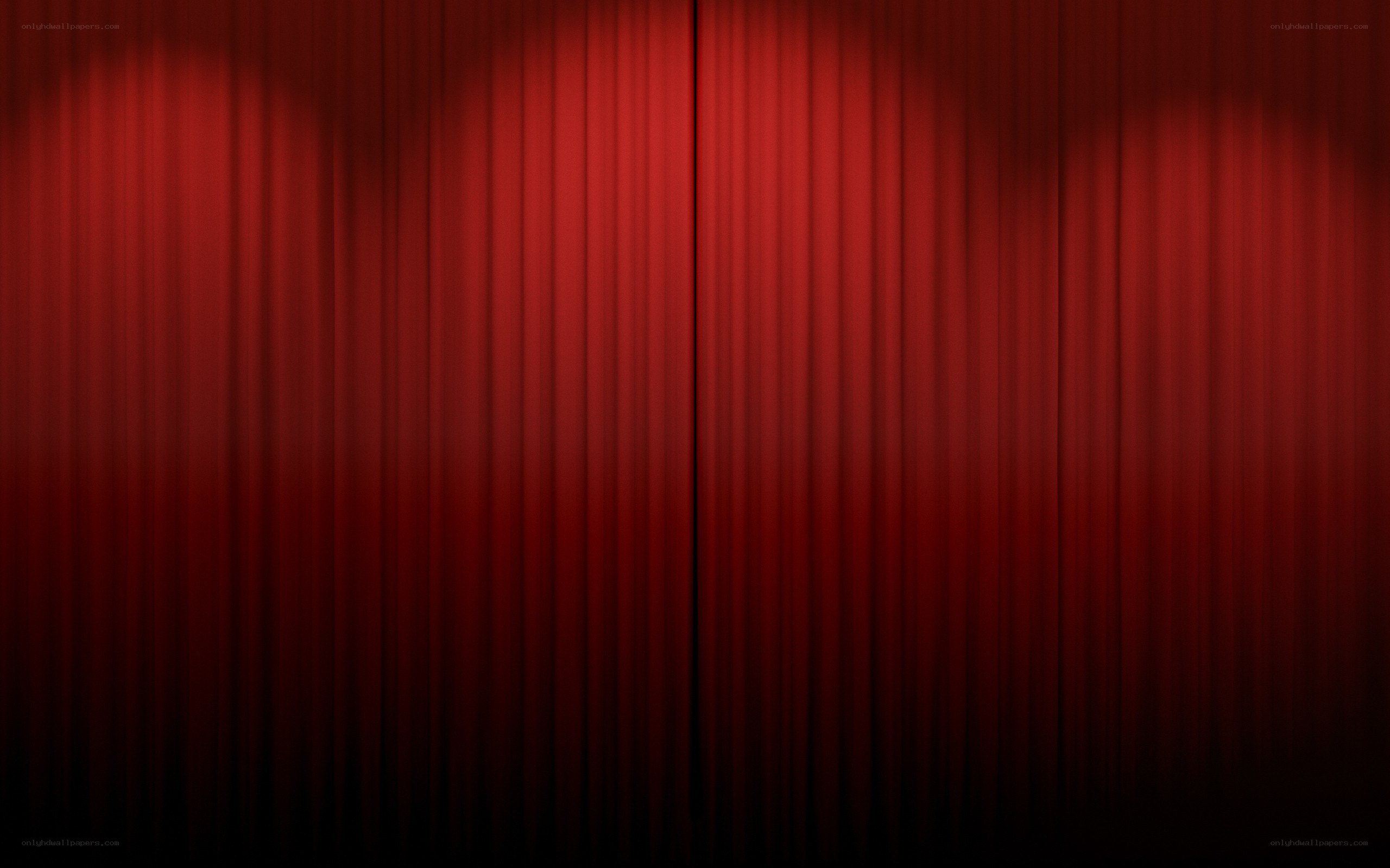 red theater curtains