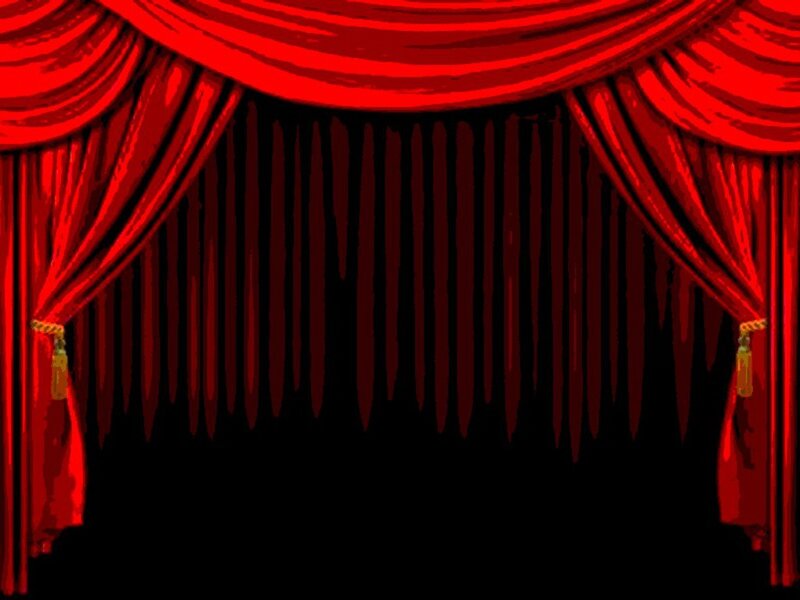 Red Theater Curtains — Dramatic