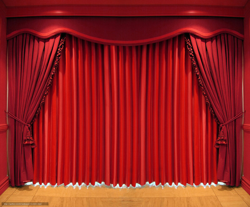 red theater curtains