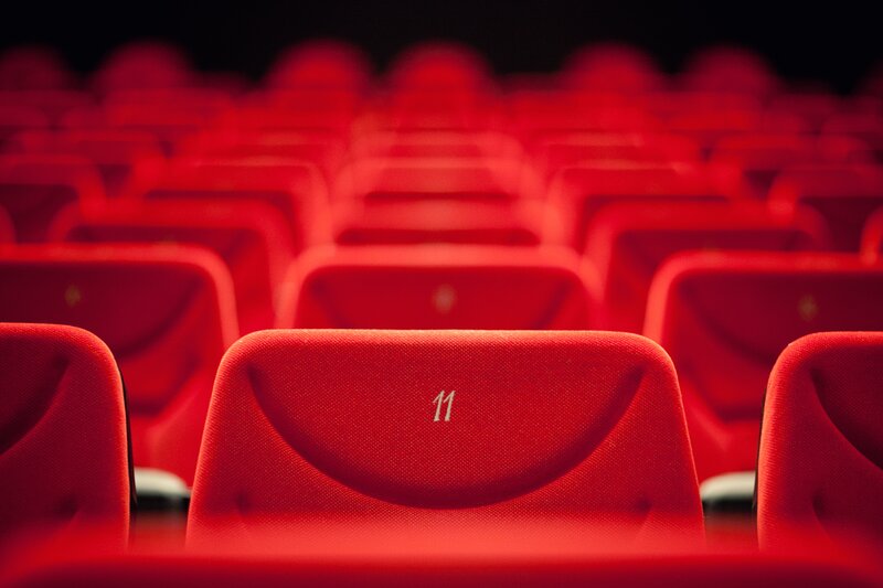 Red Theater Seats — Empty