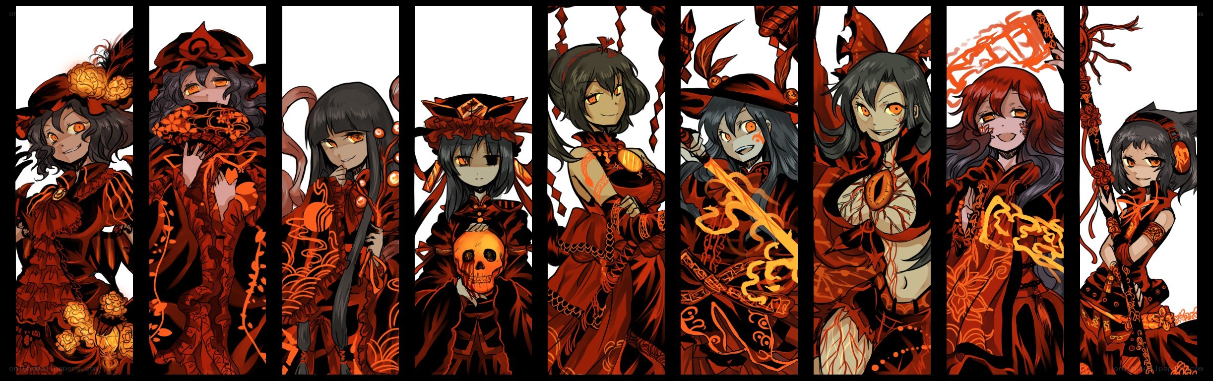 Red-themed anime character series