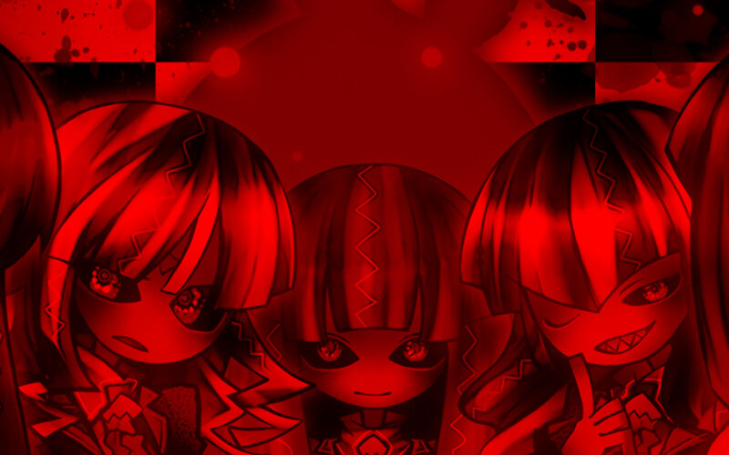 red-themed anime characters