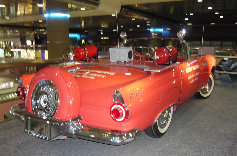 Red Thunderbird convertible car