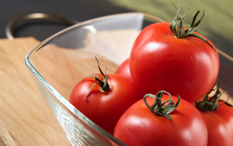 Red Tomatoes in Bowl