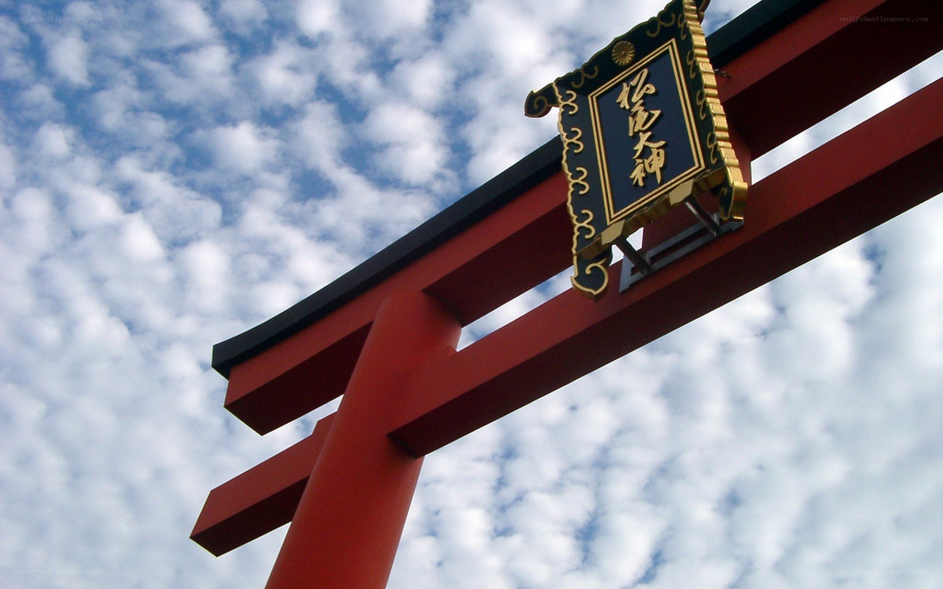 Red torii gate at a shrine