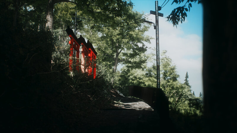 Red Torii Gates — Green