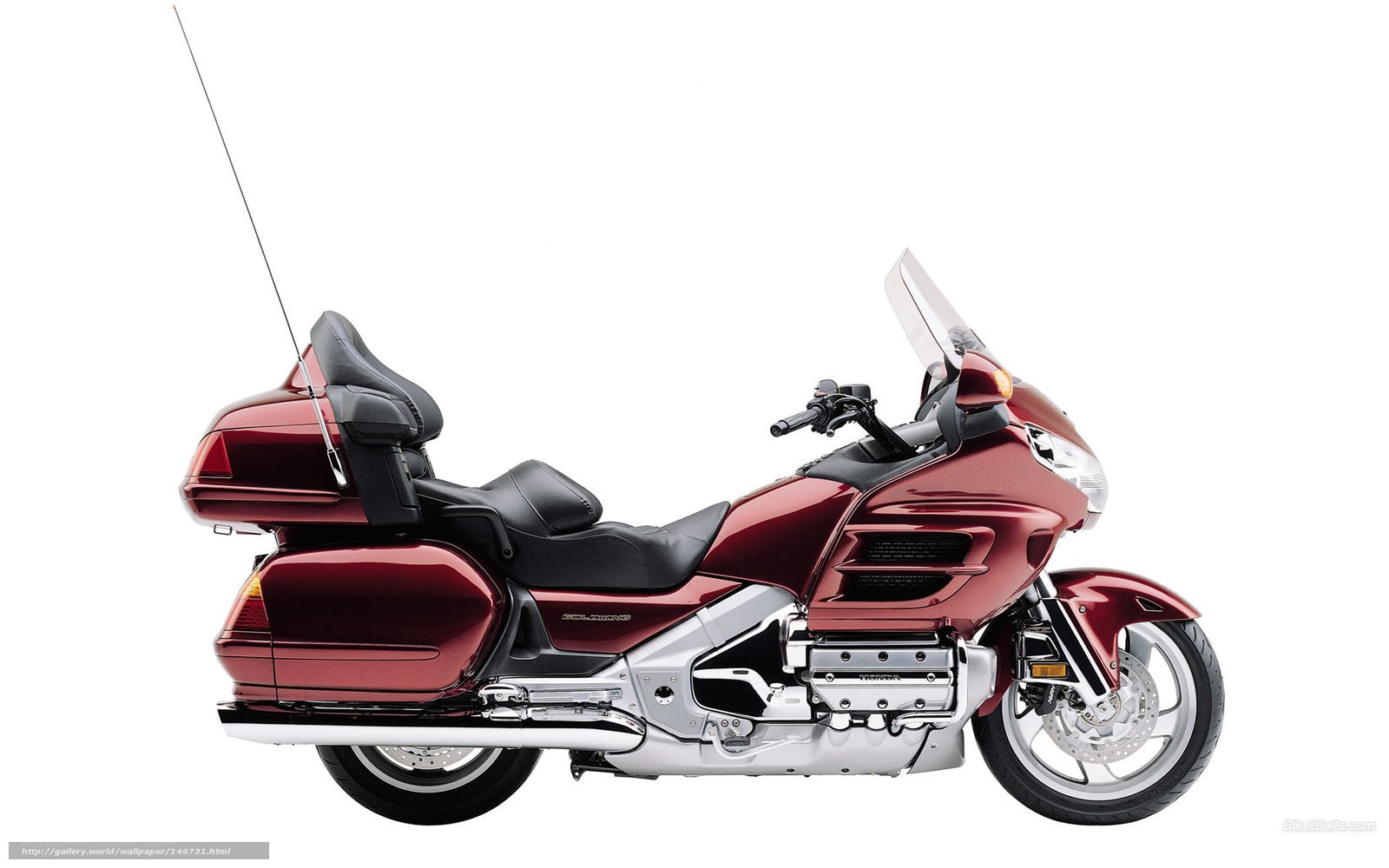 Red touring motorcycle