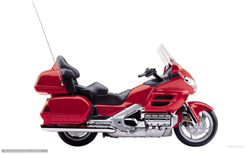 red touring motorcycle