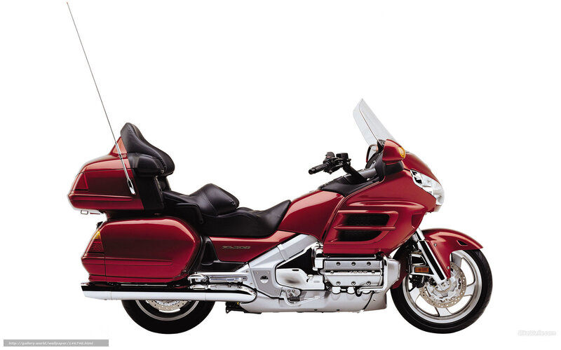 red touring motorcycle