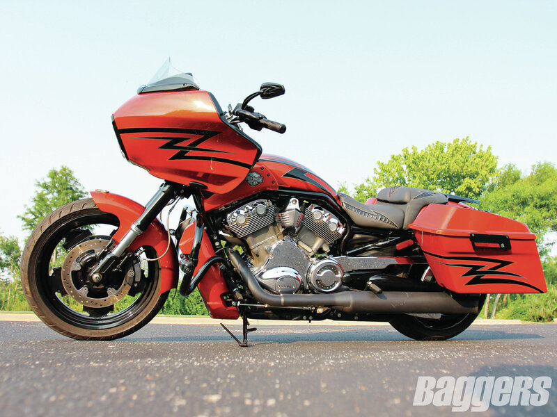 Red Touring Motorcycle — Calm