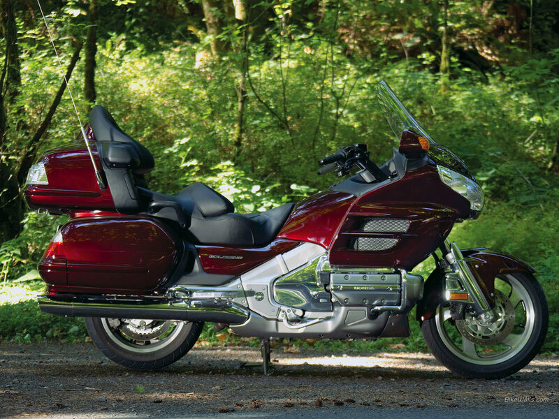 Red Touring Motorcycle — Maroon