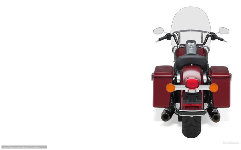 Red Touring Motorcycle — Neutral, Photograph, Saddlebags, Windshield, Exhaust Pipes
