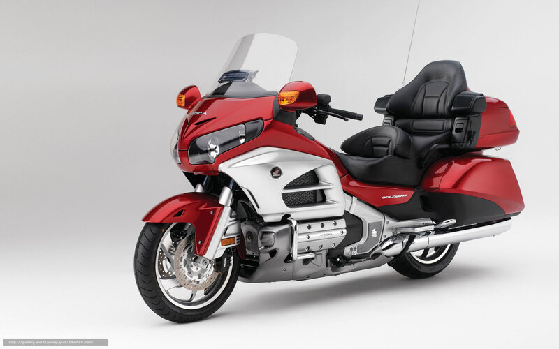 Red Touring Motorcycle — Neutral, Photograph, Seat, Windshield