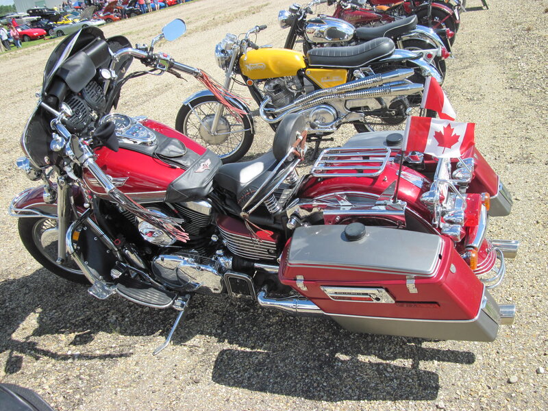 Red Touring Motorcycle — Outdoor